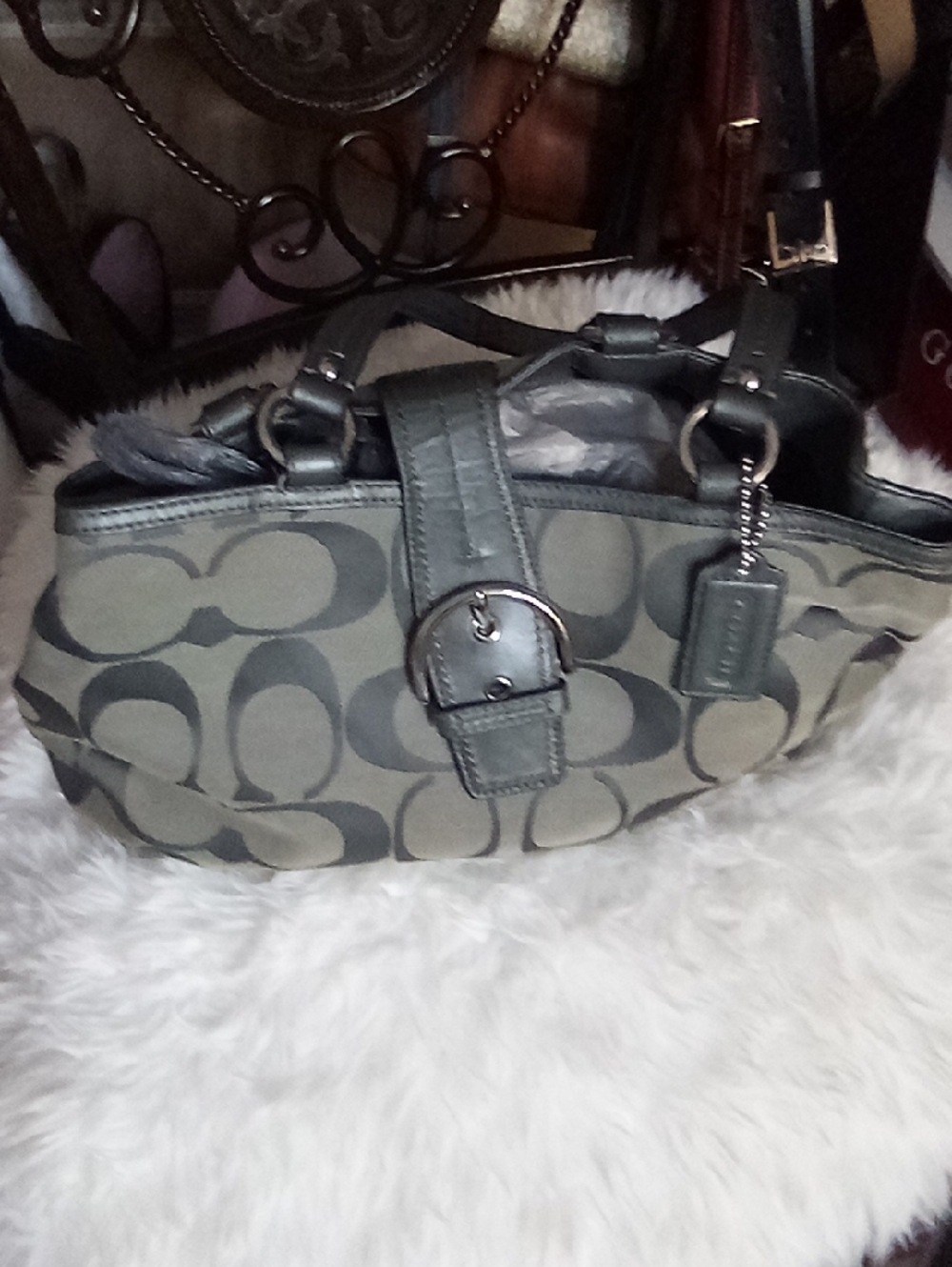 Coach bag with callouts